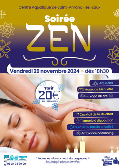 Soirée Zen Vendredi 29 novembre 2024